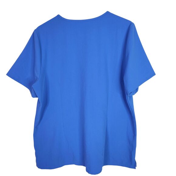 FIGS Technical Collection Scrub Top Womens XL Blue Medical Uniform Pocket FW1100 - Picture 2 of 9